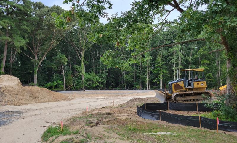 Construction has begun on what will be a Dolle’s Candyland on Route 1, outside Milton. CHRIS FLOOD PHOTO